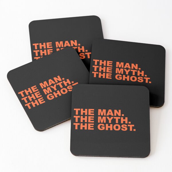 Item preview, The Man The Myth The Ghost Funny Halloween Quote Typography Parody designed and sold by Aesthetic Crew.