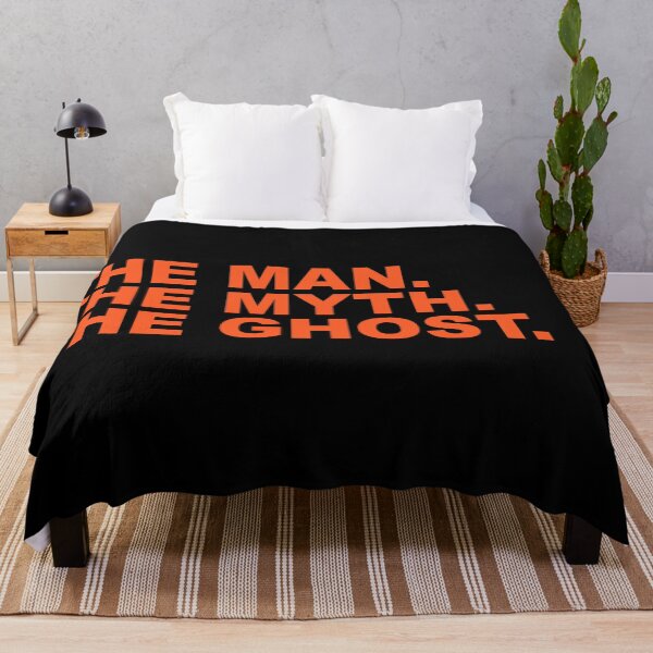 Item preview, The Man The Myth The Ghost Funny Halloween Quote Typography Parody designed and sold by Aesthetic Crew.