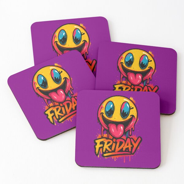 Item preview, Melting Smiley Face Friday Vibe designed and sold by MarCinu Art.