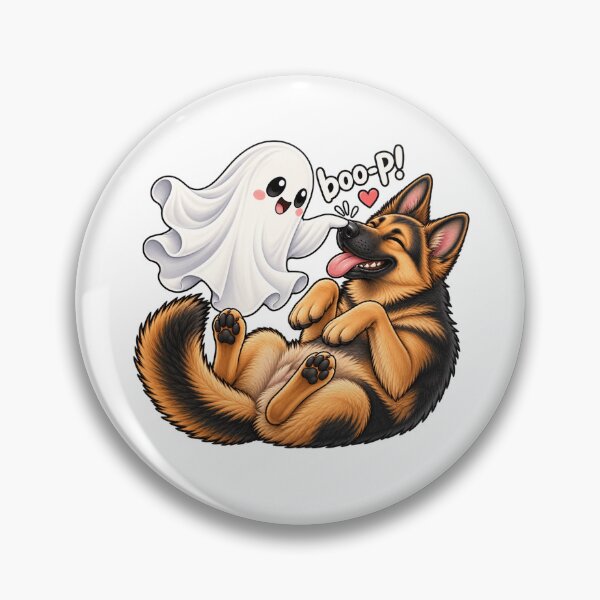 Item preview, Boo P German Shepherd Ghost Halloween Dog Lover Spooky Humor designed and sold by 76Valeria.