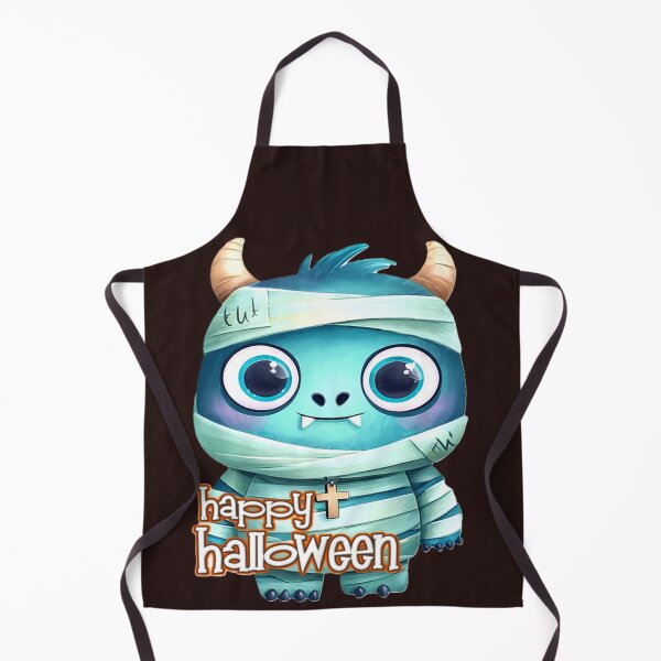 Item preview, happy halloween mini monster mummy colorful monster typographic design designed and sold by SmashingDeals.