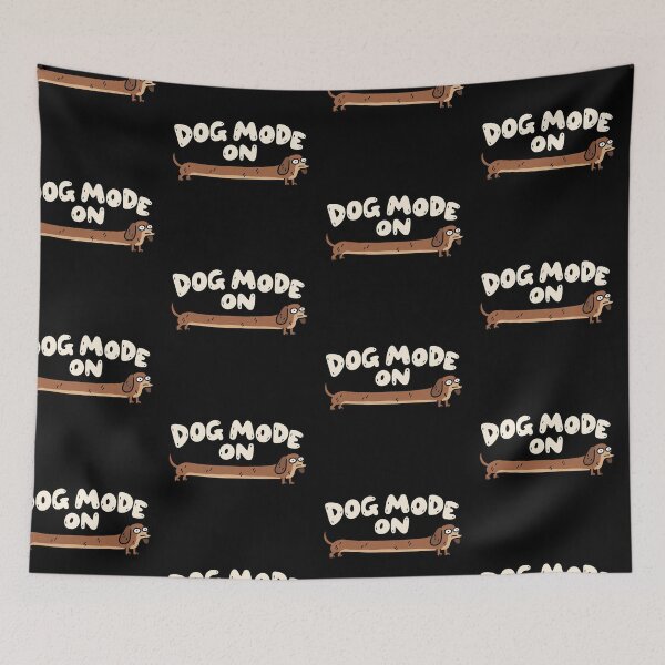 Item preview, Dog Mode On Funny Dachshund designed and sold by MonkiFlipp.