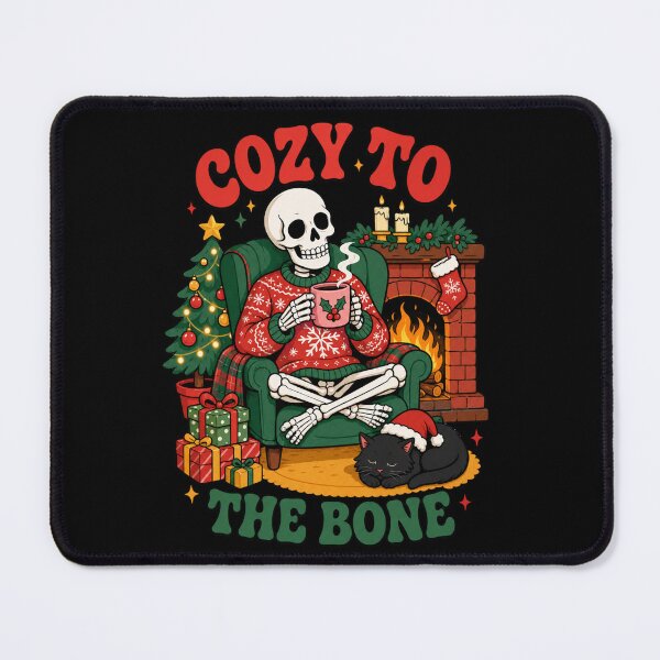 Item preview, Cozy To The Bone Funny Winter Skeleton designed and sold by Design Vibras.