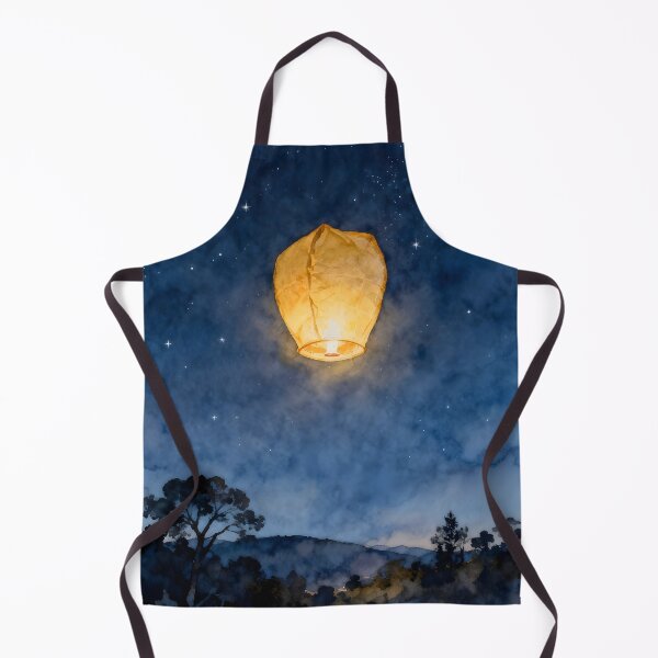 Aperçu de l'œuvre lanterne montgolfière nuit étoilée créée et vendue par cathygwen.