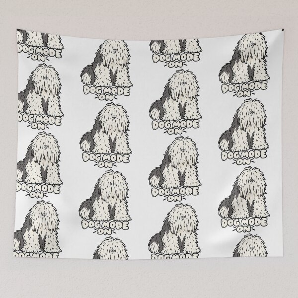Item preview, Dog Mode On Funny Shaggy Dog designed and sold by MonkiFlipp.