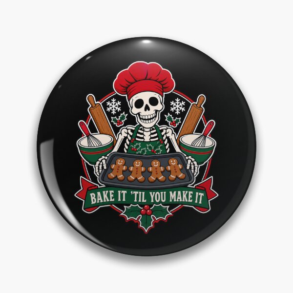 Item preview, Bake It Til You Make It Funny Skeleton Baker  designed and sold by Design Vibras.