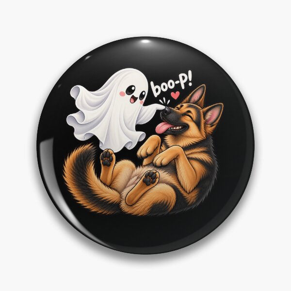 Item preview, Boo P Funny German Shepherd Ghost Halloween Dog Lover Spooky Humor designed and sold by 76Valeria.