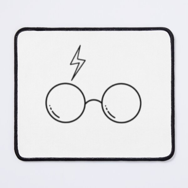 Item preview, Classic Harry Potter Glasses and Lightning Bolt Icon designed and sold by BlackGrayWhite.