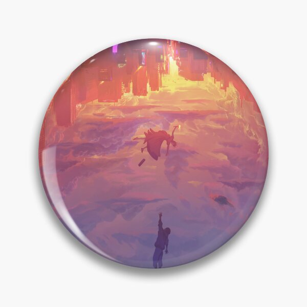 Item preview, Through a Neon Sky — Surreal Inverted City designed and sold by RAIID.