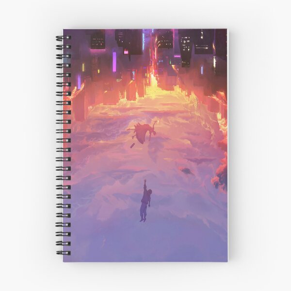 Item preview, Through a Neon Sky — Surreal Inverted City designed and sold by RAIID.