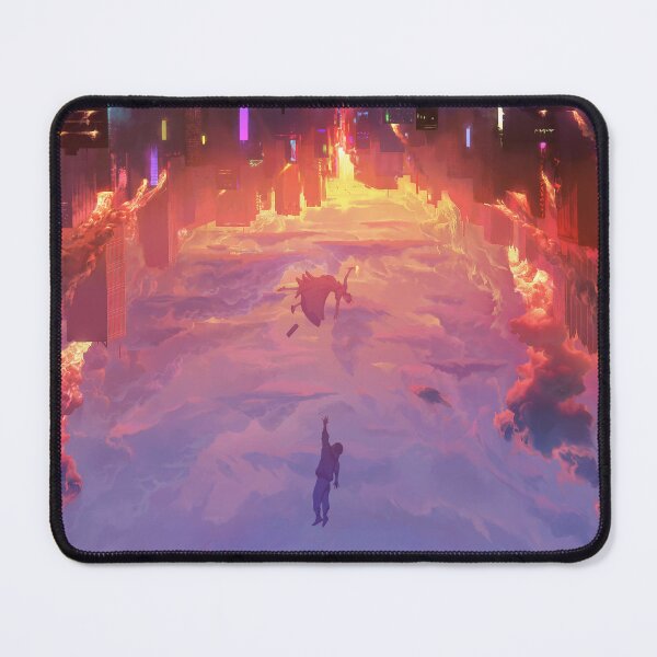 Item preview, Through a Neon Sky — Surreal Inverted City designed and sold by RAIID.