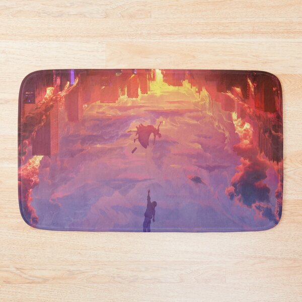 Item preview, Through a Neon Sky — Surreal Inverted City designed and sold by RAIID.