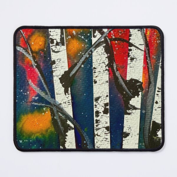 Item preview, Abstract Vibrant Birch Trees in Watercolour designed and sold by LakeArtWorks.