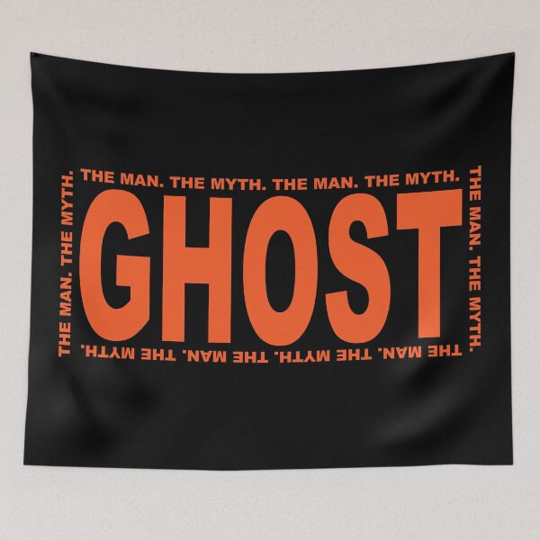 Item preview, The Man The Myth Ghost Funny Halloween Quote Typography designed and sold by Aesthetic Crew.