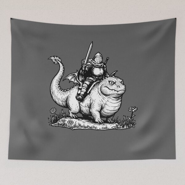 Item preview, Funny Fat Dragon Knight Meme Shirt designed and sold by MandrakeCreati.
