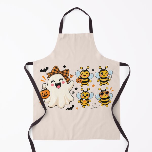Item preview, Ghost with Bees, Boo Bees, Funny Halloween Pun, Cute Ghost and Honey Bee, Spooky Fall Aesthetic, Adorable Halloween Gift designed and sold by Quiajia.