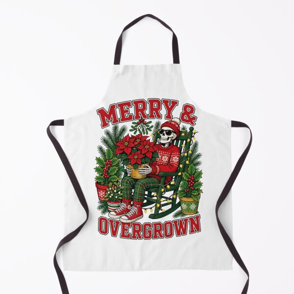 Item preview, Merry and Overgrown Funny Skeleton Christmas Tee designed and sold by Design Vibras.