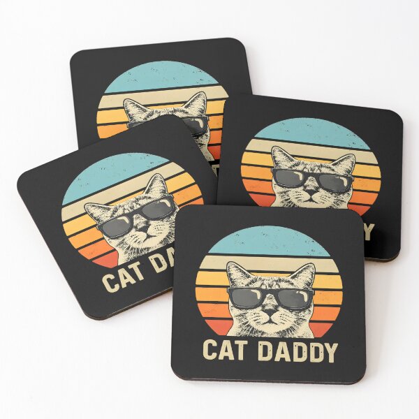 Item preview, Retro Cat Daddy Sunglasses Sunset Vintage Feline Father designed and sold by OlyvieArt.