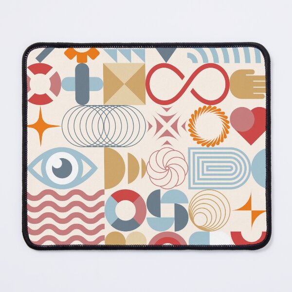 Item preview, Geometry Earth Abstract Art Print designed and sold by Ricky Stevens Art & Design.
