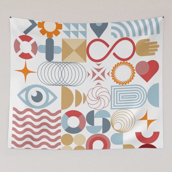 Item preview, Geometry Earth Abstract Art Print designed and sold by Ricky Stevens Art & Design.
