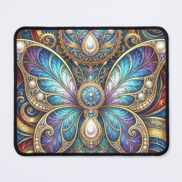 Item preview, Art Nouveau Steampunk Butterfly Mosaic designed and sold by Frackxion.