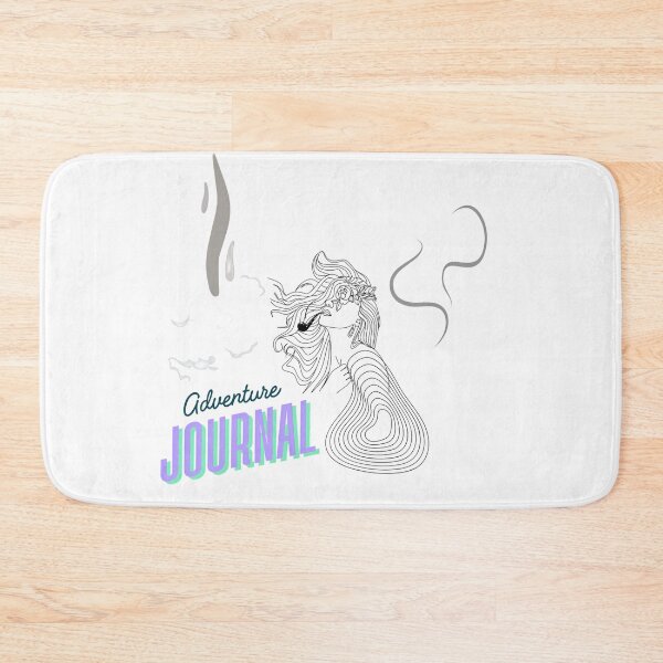 Item preview, Vintage Woman smoking pipe Adventure Journal Illustration designed and sold by NourArtCorner.