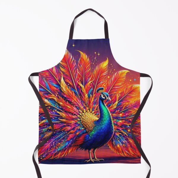 Item preview, Radiant Peacock – Vibrant Fantasy Illustration designed and sold by Dogandesighn.