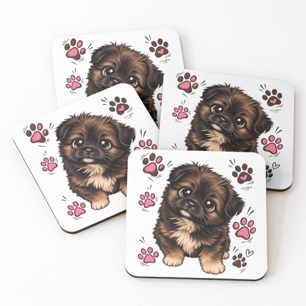 Item preview, Happy Puppy Paw Doodles designed and sold by NOVS·94.