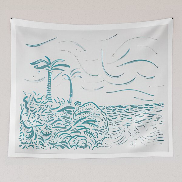 Item preview, David Hockney -  Green Bora Bora - Signed Print by David Hockney undefinedr designed and sold by LILLIANSTRANGEy.