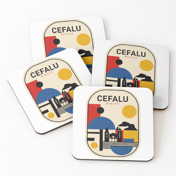 Item preview, Retro Cefalu Bauhaus Geometric Skyline designed and sold by k3rstman1.