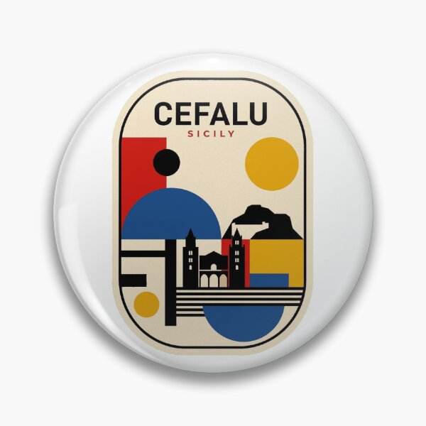 Item preview, Retro Cefalu Bauhaus Geometric Skyline designed and sold by k3rstman1.