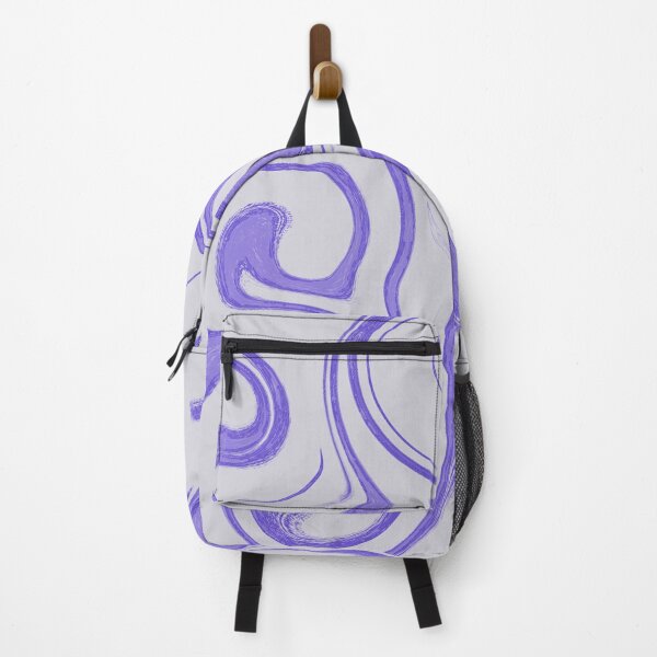 Aperçu de l'œuvre Abstract Violet Swirls - Pastel Purple Liquid Marble Fluid Pattern créée et vendue par CaramelCo.
