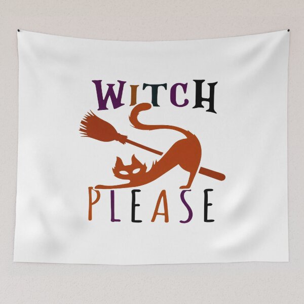 Item preview, Witch Please Cat Broom Halloween Funny designed and sold by OlyvieArt.