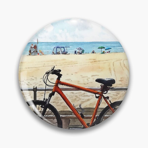 Item preview, Ocean Grove NJ – Bicycle on Boardwalk designed and sold by Susan Savad.