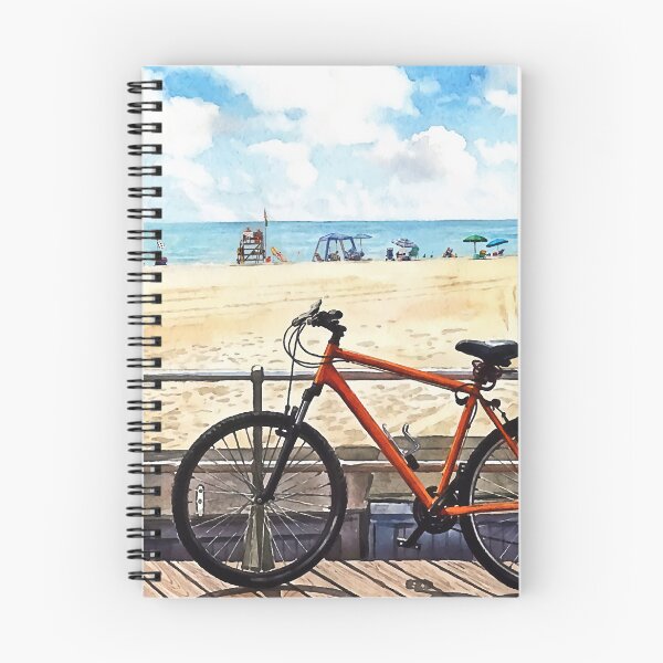 Item preview, Ocean Grove NJ – Bicycle on Boardwalk designed and sold by Susan Savad.