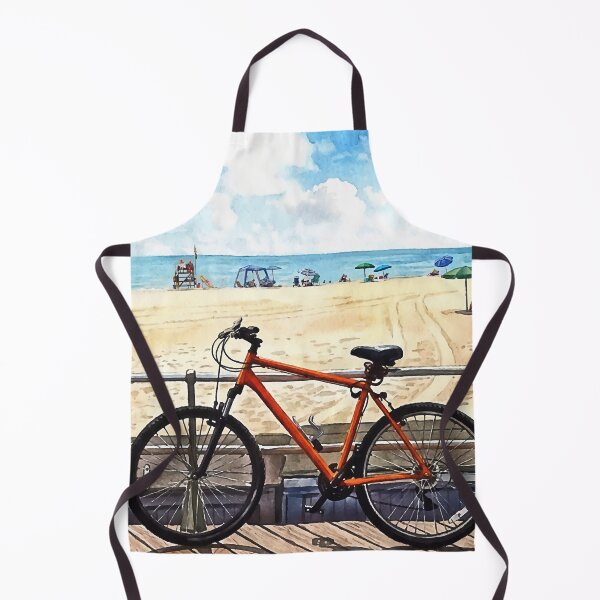 Item preview, Ocean Grove NJ – Bicycle on Boardwalk designed and sold by Susan Savad.