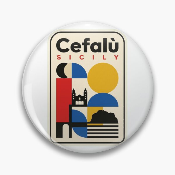 Item preview, Retro Cefalù Bauhaus Geometric Skyline designed and sold by k3rstman1.