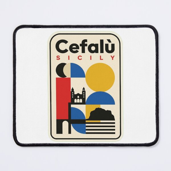 Item preview, Retro Cefalù Bauhaus Geometric Skyline designed and sold by k3rstman1.