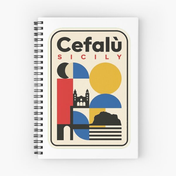 Item preview, Retro Cefalù Bauhaus Geometric Skyline designed and sold by k3rstman1.