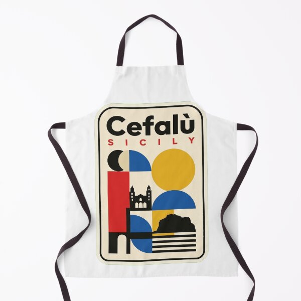 Item preview, Retro Cefalù Bauhaus Geometric Skyline designed and sold by k3rstman1.