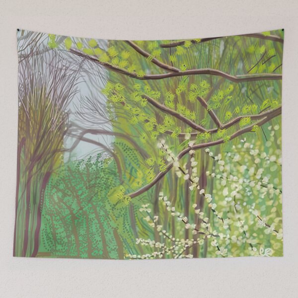 Item preview, David Hockney -  The Arrival Of Spring In Woldgate, East Yorkshire In  (twenty eleven) -  April - Signed Print by David Hockney undefinedr designed and sold by LILLIANSTRANGEy.