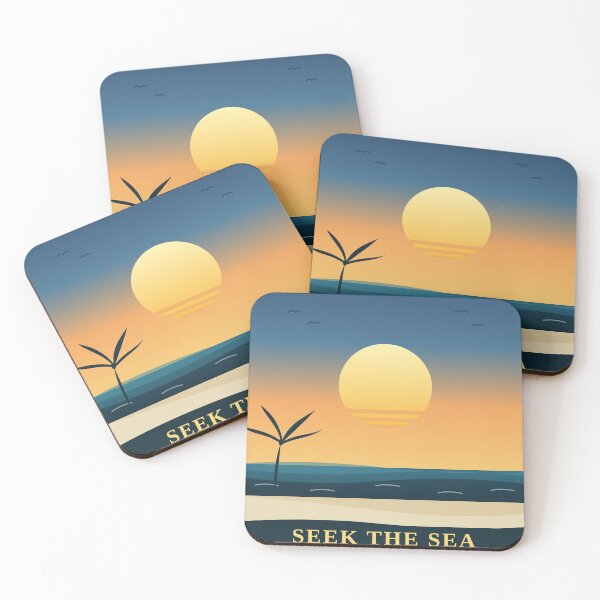 Artikelvorschau, Seek the Sea – Retro Ocean Sunset Design entworfen und verkauft von Mindset_im_gepeack .