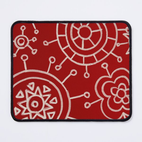 Item preview, Red Sun and Flower Mandala Line Art designed and sold by Fani*.