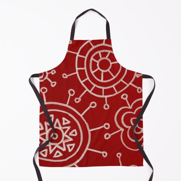 Item preview, Red Sun and Flower Mandala Line Art designed and sold by Fani*.
