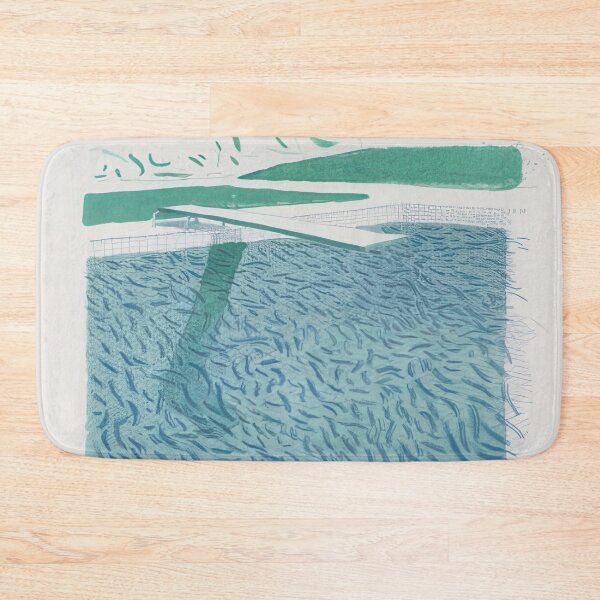 Item preview, David Hockney -  Lithographic Water Made Of Lines, Crayon And A Blue Wash - Signed Print by David Hockney undefinedr designed and sold by LILLIANSTRANGEy.
