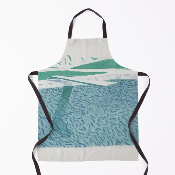 Item preview, David Hockney - Lithographic Water Made Of Lines, Crayon And A Blue Wash - Signed Print by David Hockney undefinedr designed and sold by LILLIANSTRANGEy.
