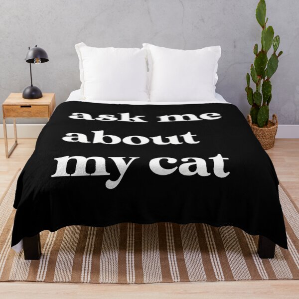 Item preview, Ask Me About My Cat Funny Pet Lover Statement designed and sold by OlyvieArt.