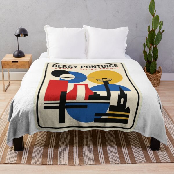 Item preview, Retro Cergy Pontoise Bauhaus Geometric Skyline designed and sold by k3rstman1.