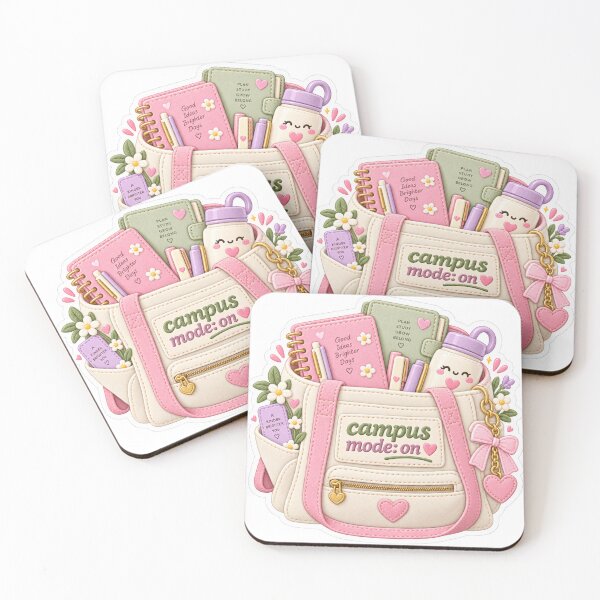 Item preview,  Cute Study Girl Era | Pastel Kawaii School & University Sticker designed and sold by PlayfulMindArt.