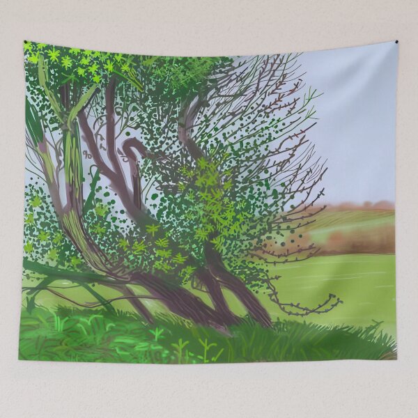Item preview, David Hockney -  The Arrival Of Spring In Woldgate, East Yorkshire In  (twenty eleven) -  April, No.  - Signed Print by David Hockney undefinedr designed and sold by LILLIANSTRANGEy.